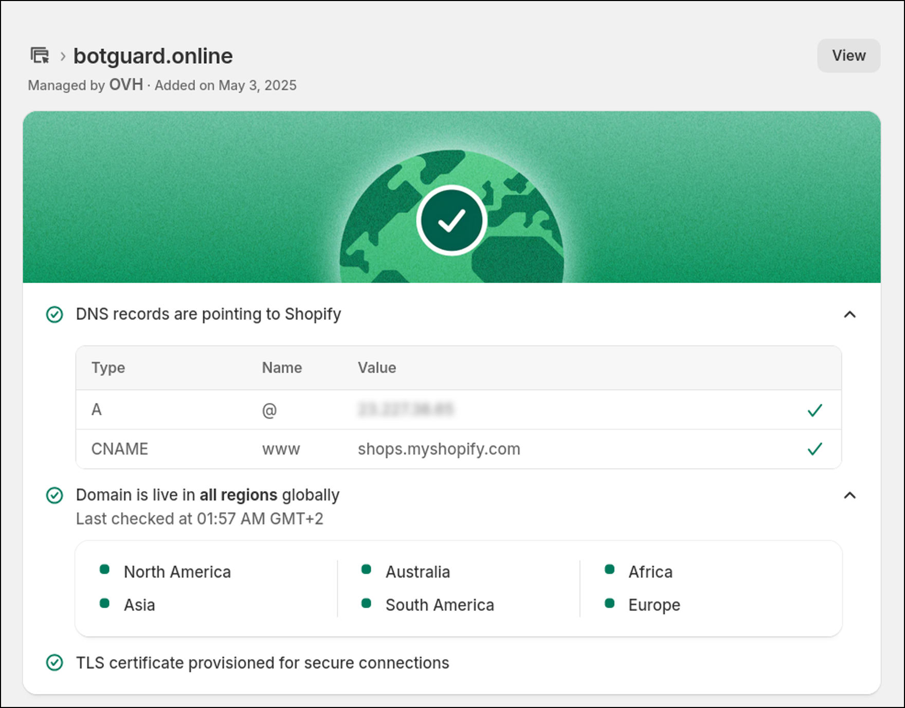 Check your domain configuration